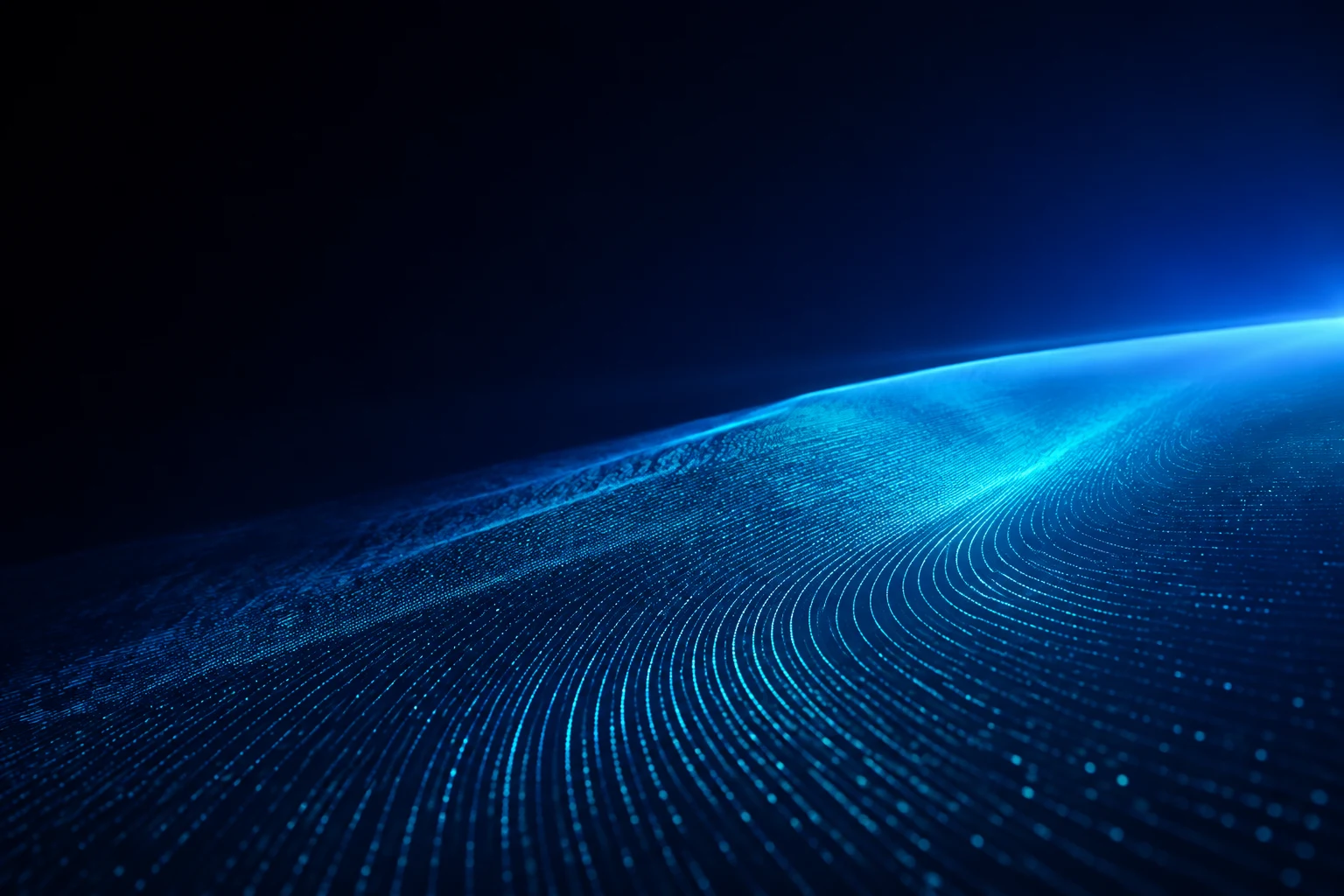 Illustrative digital sea representing connections between vessel and shore